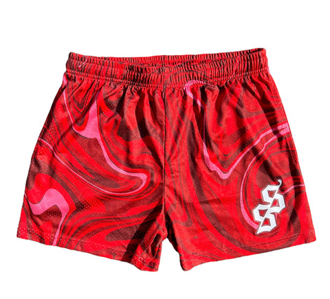 Red Wave Shorts